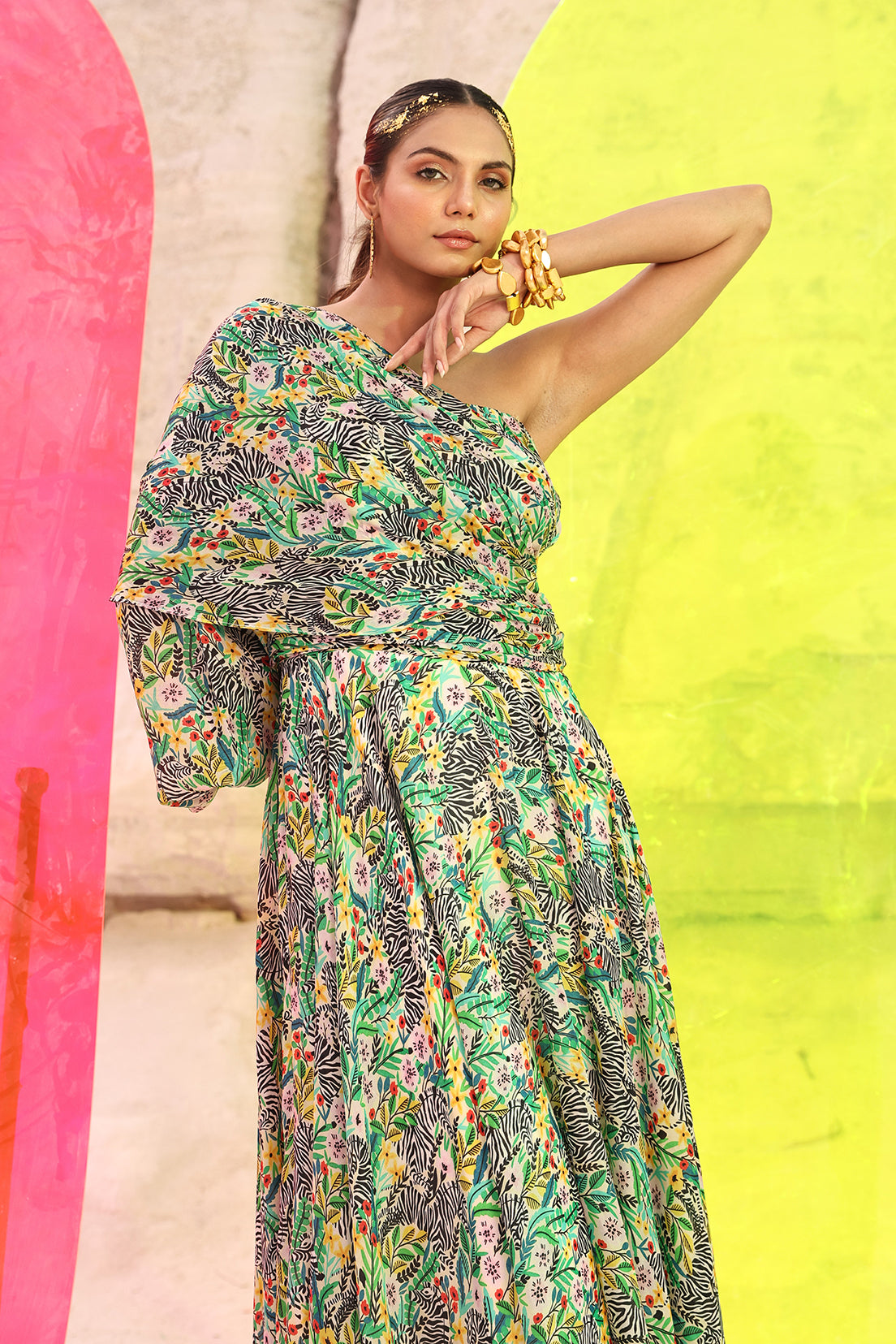 Zebrula Flap Off-Shoulder - Dress