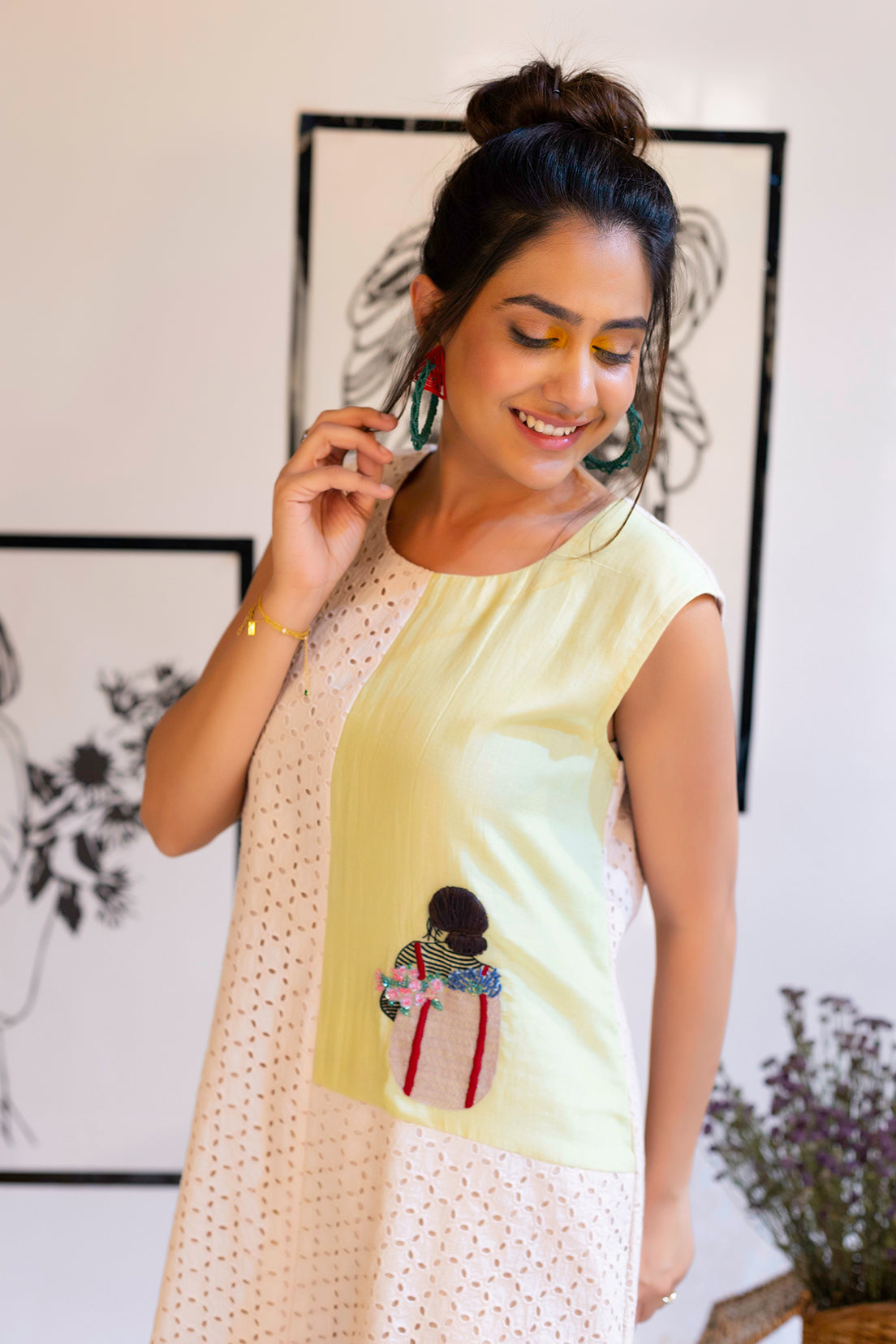 Mulan Bichorme Knitted - Kurta Set