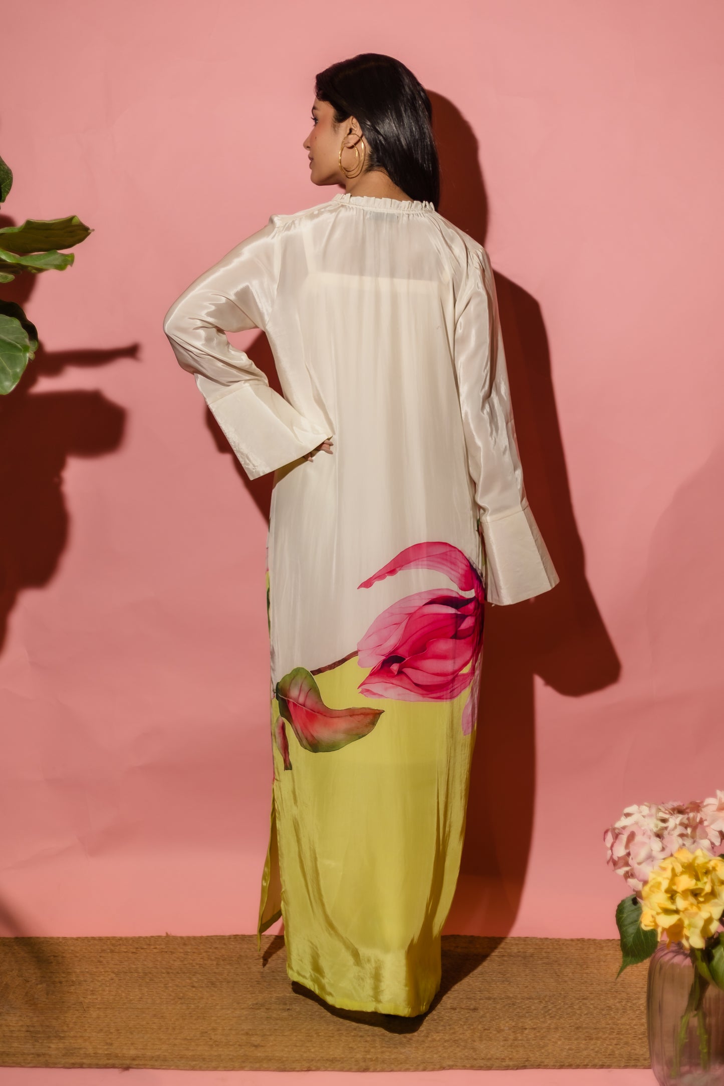Mystic Mangolia Long Cuff Dress