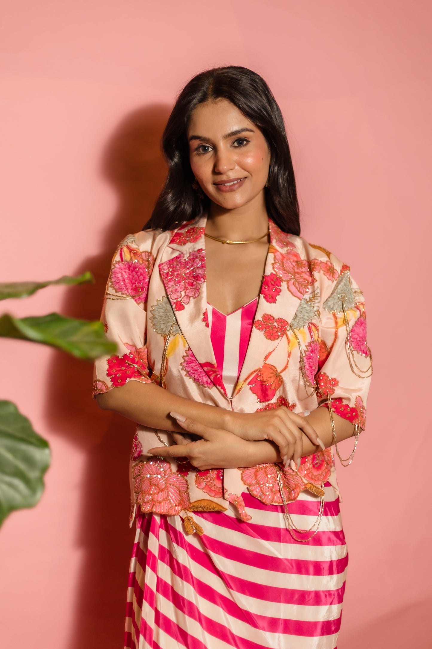Peachy Bloom Coat set