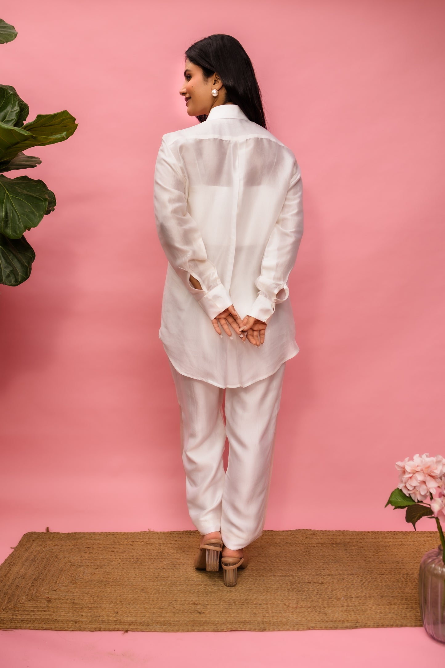 French Knot Moti Yoke Shirt Set