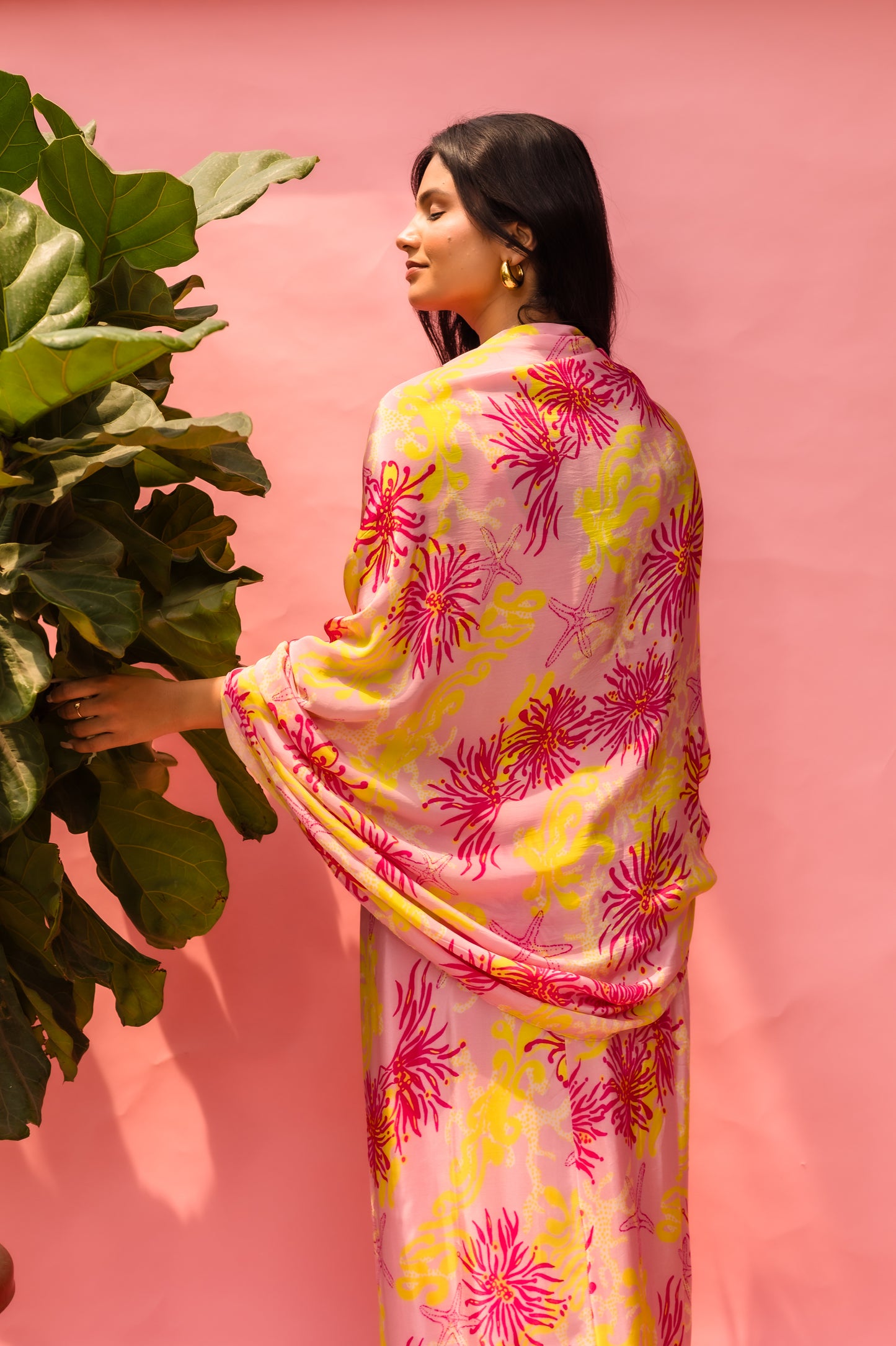 Ocean Pop Belt Cape Drape Dress