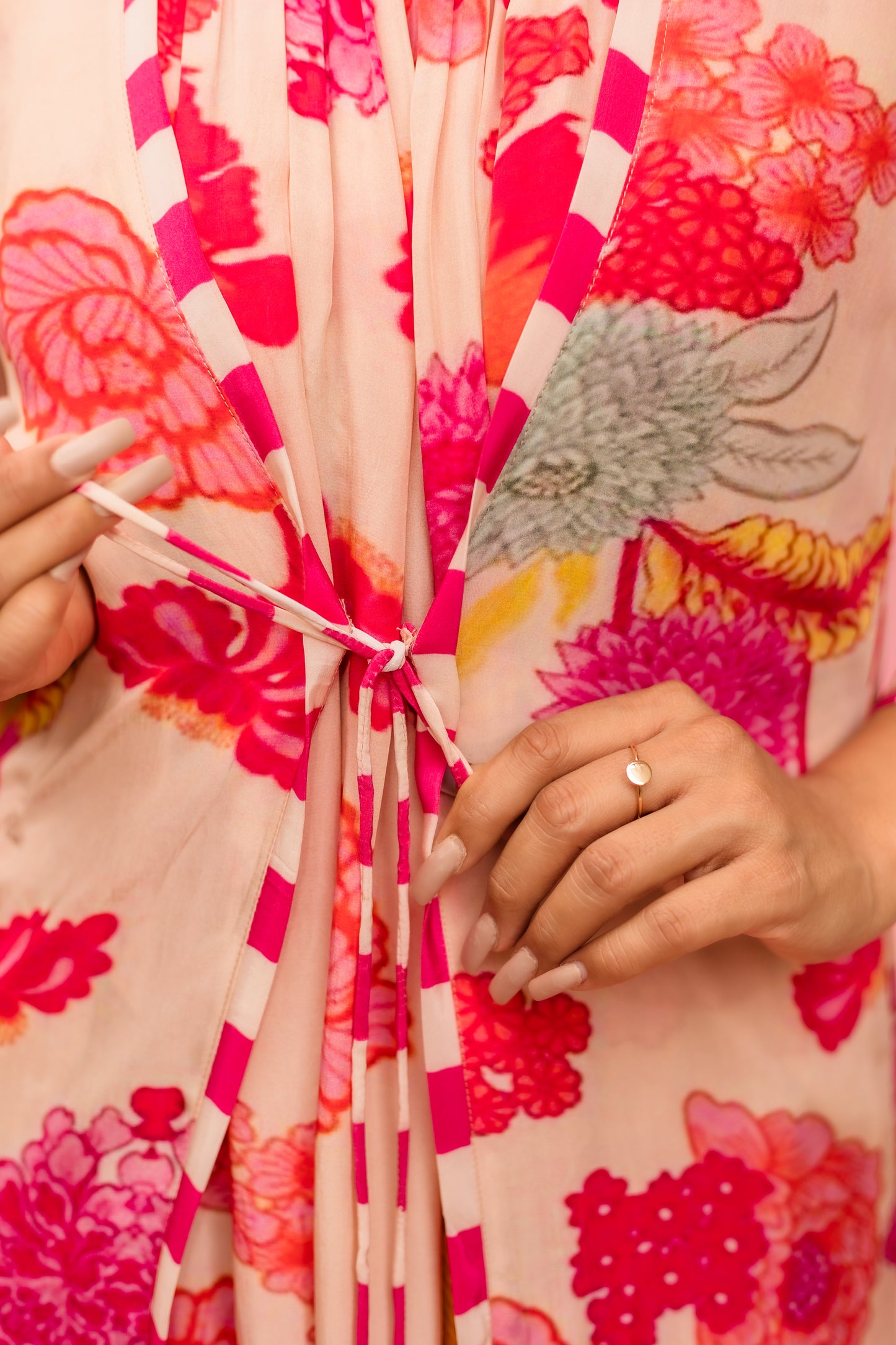 Peachy Bloom Harem Jumpsuit