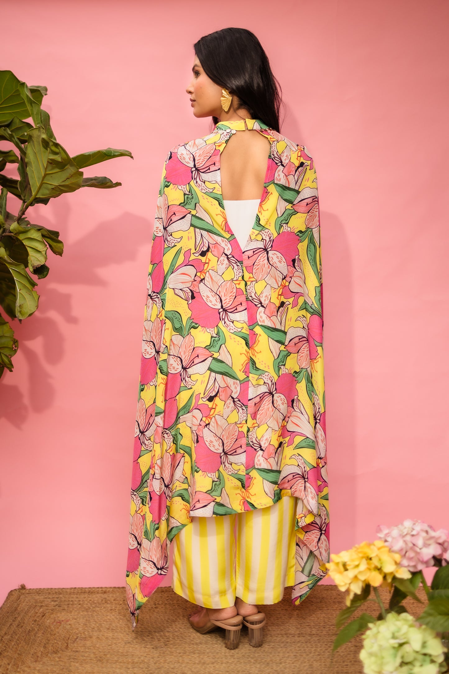 Flora Flash Choker Cape set