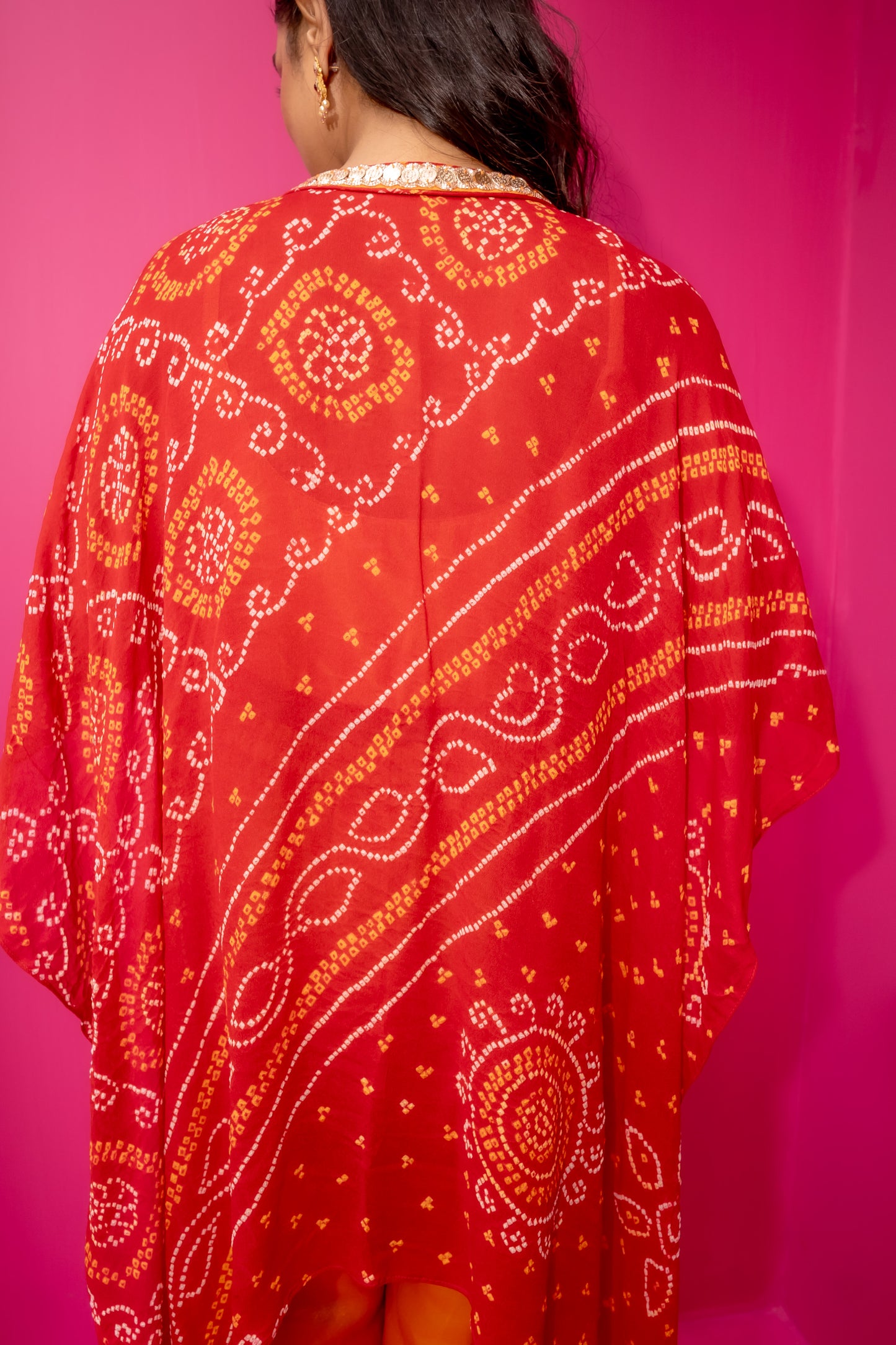 Bhandej Rang Bahaar - Kaftan, Spaghetti W/D Pants