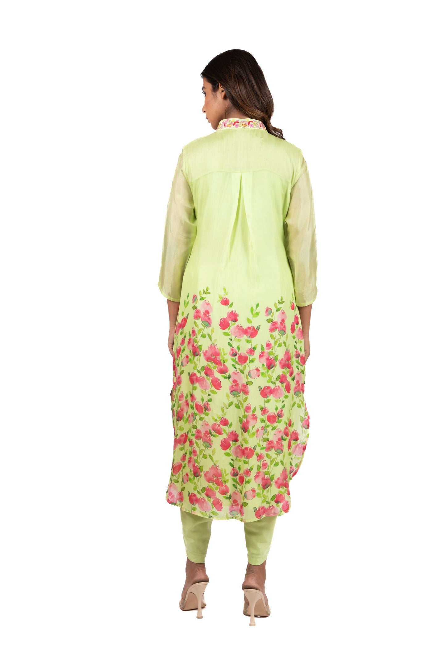 Rose Binge Print - Kurta Set