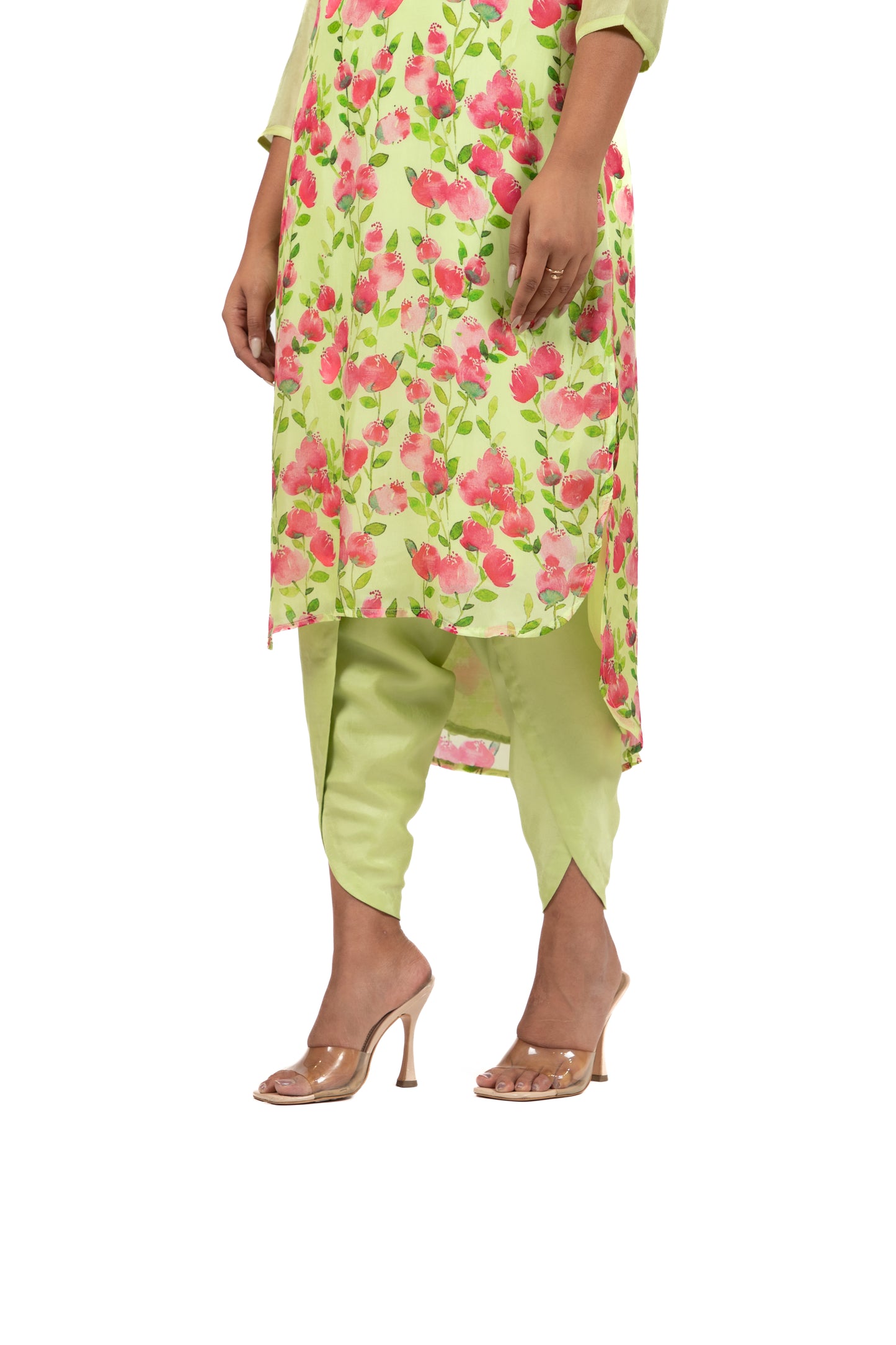 Rose Binge Print - Kurta Set