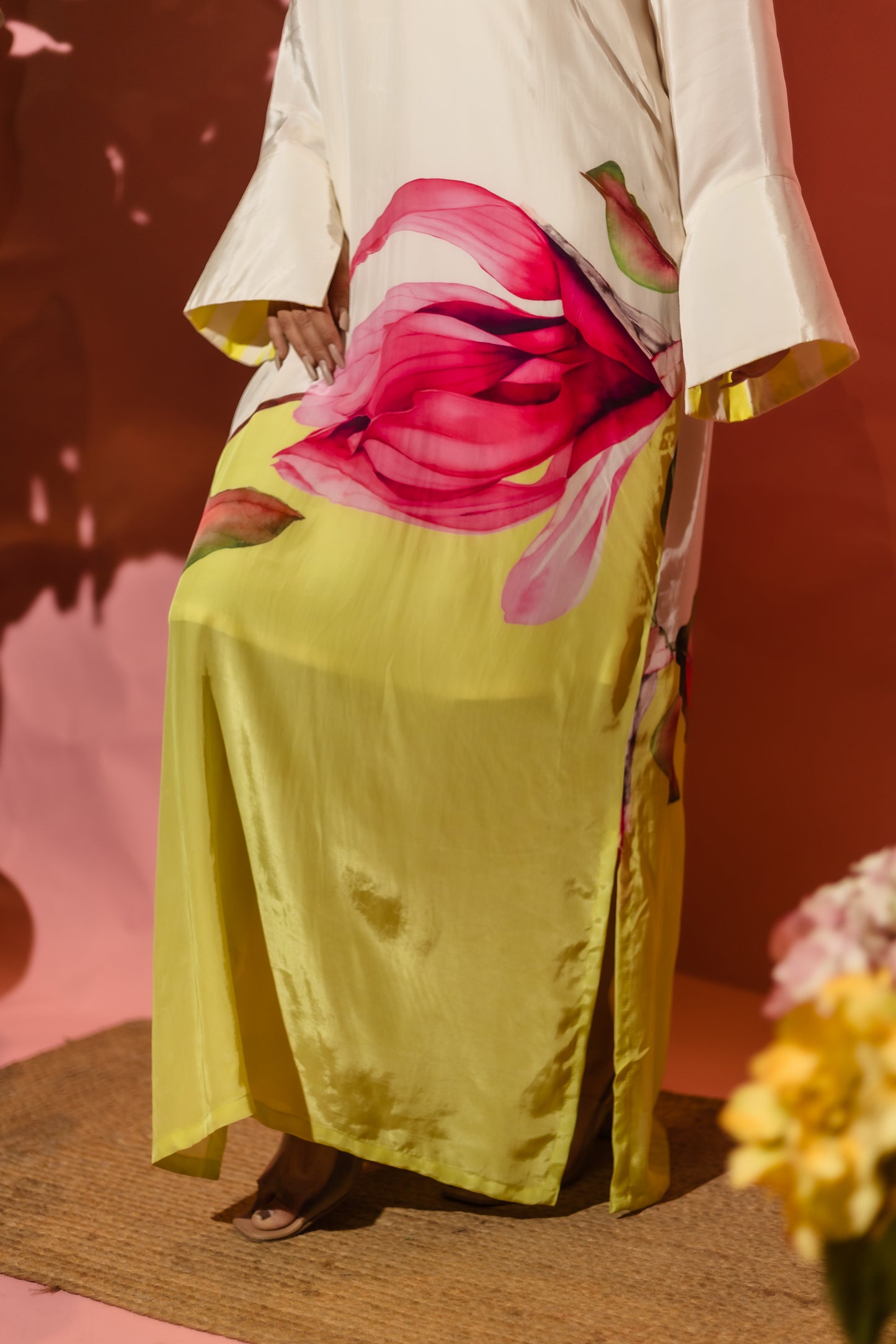Mystic Mangolia Long Cuff Dress
