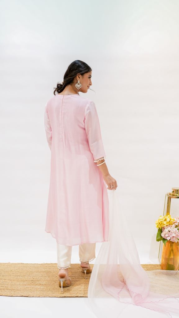 Honey Bell Pearl Front Geather Suit Set