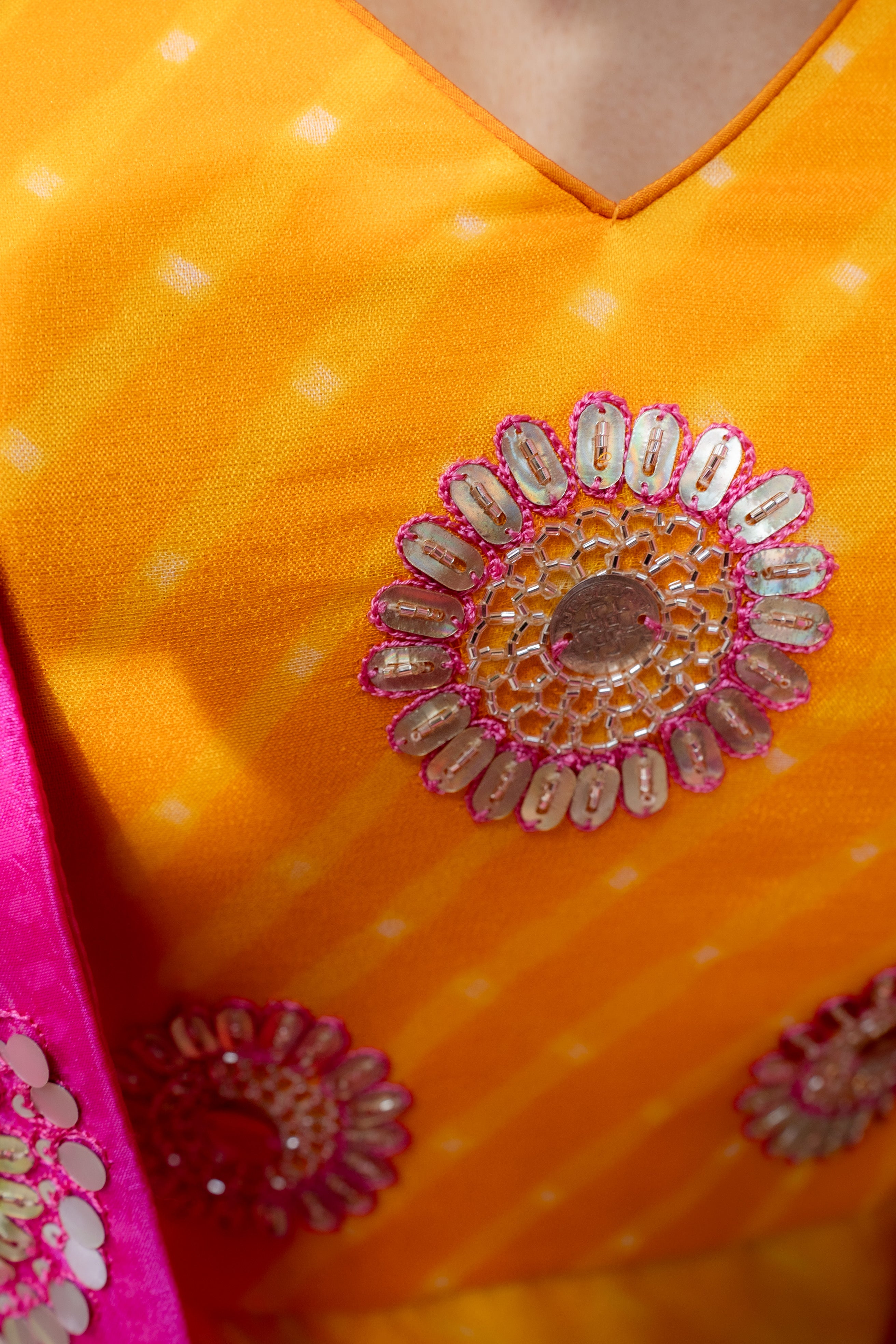 Kanak Leheriya Cape - Dress