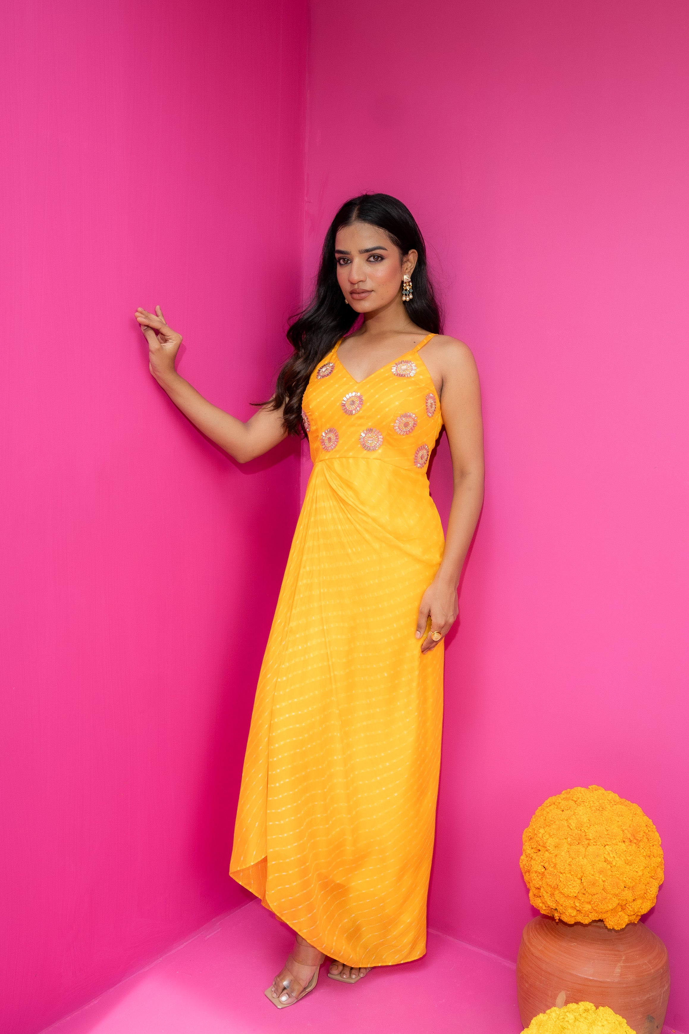 Kanak Leheriya Cape - Dress