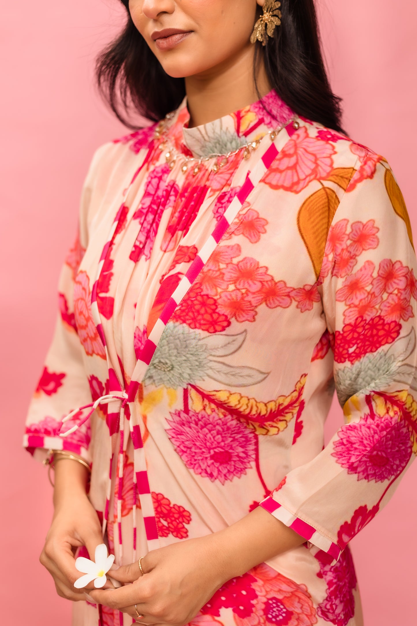 Peachy Bloom Harem Jumpsuit
