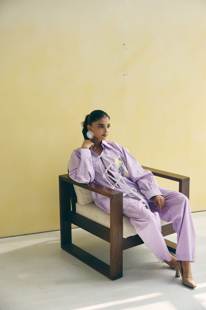 Strong Mom Front Knot Co-ord Set