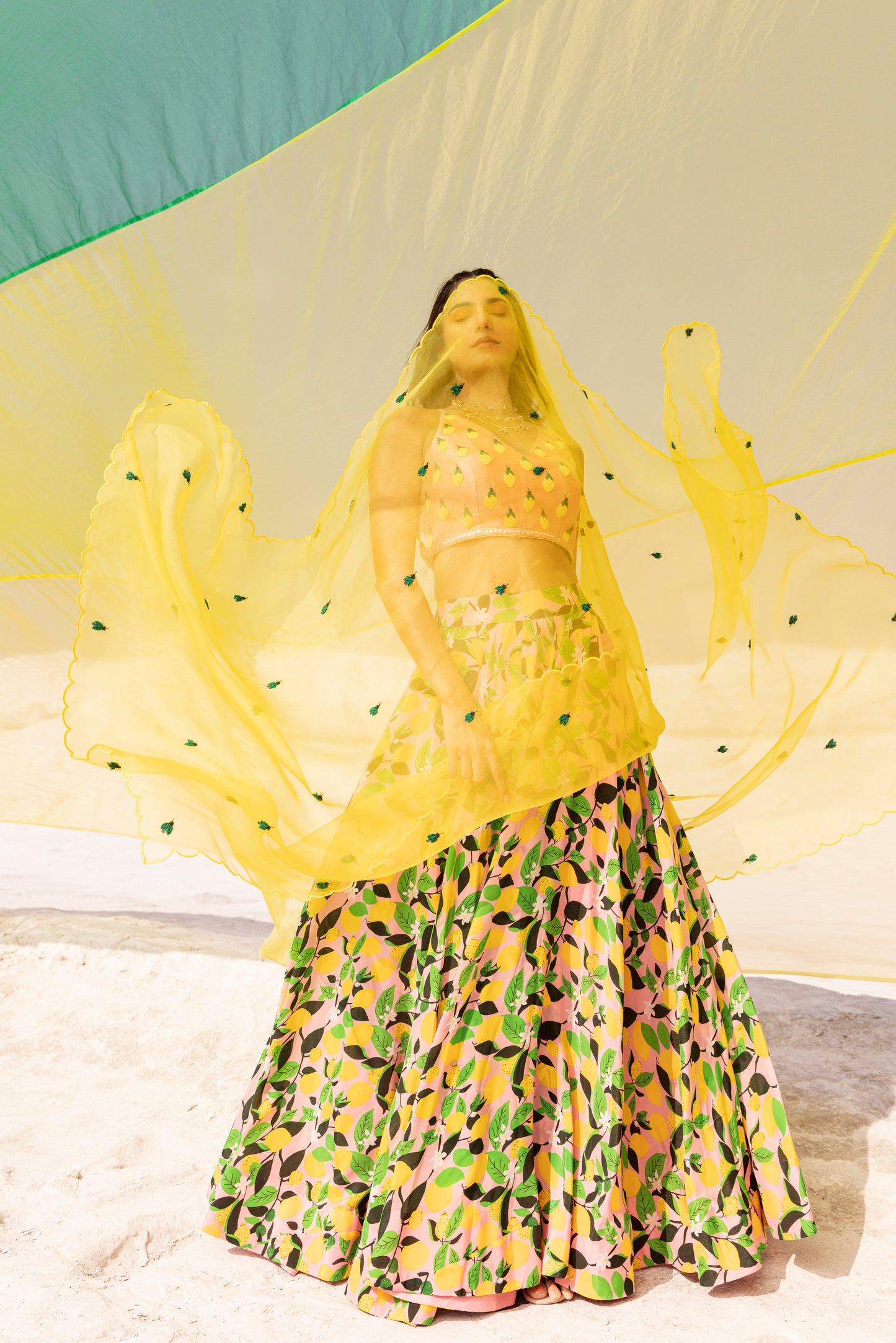 Lemon Zest Yellow - Skirt Set