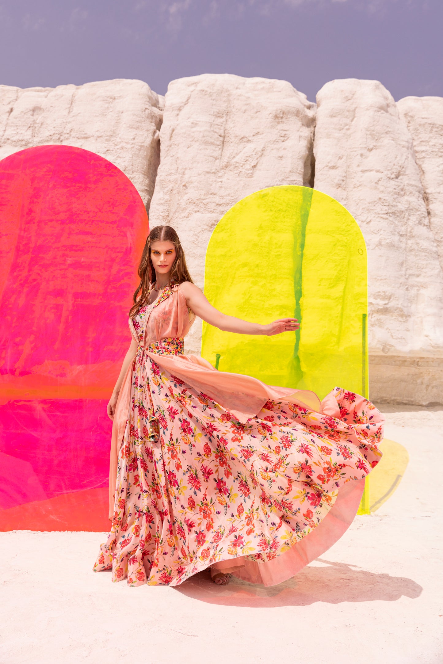 Pink Picasso - Skirt Set