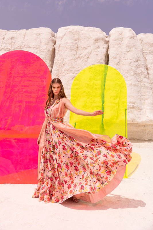 Pink Picasso - Skirt Set