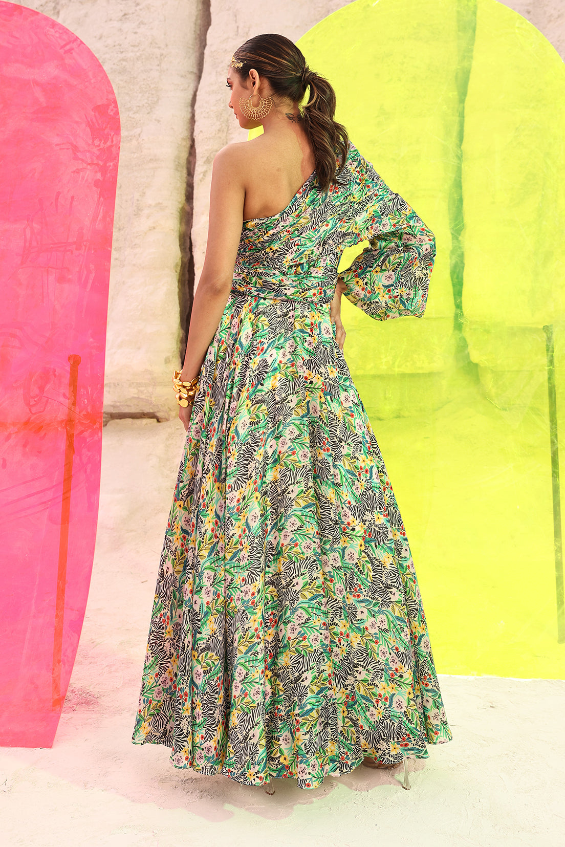 Zebrula Flap Off-Shoulder - Dress