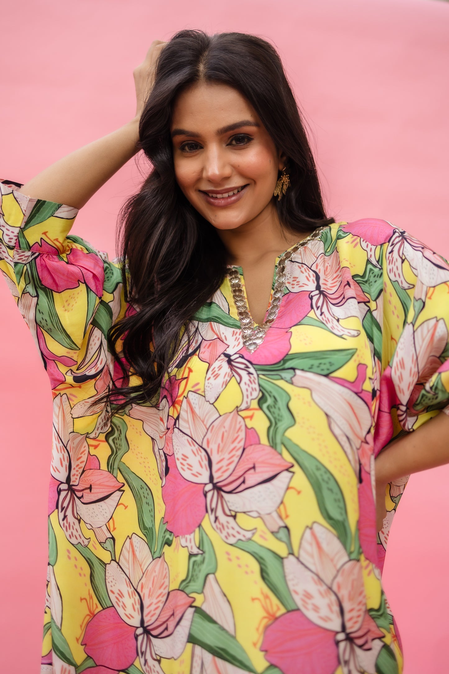 Flora Flash Boxy Kurta Set