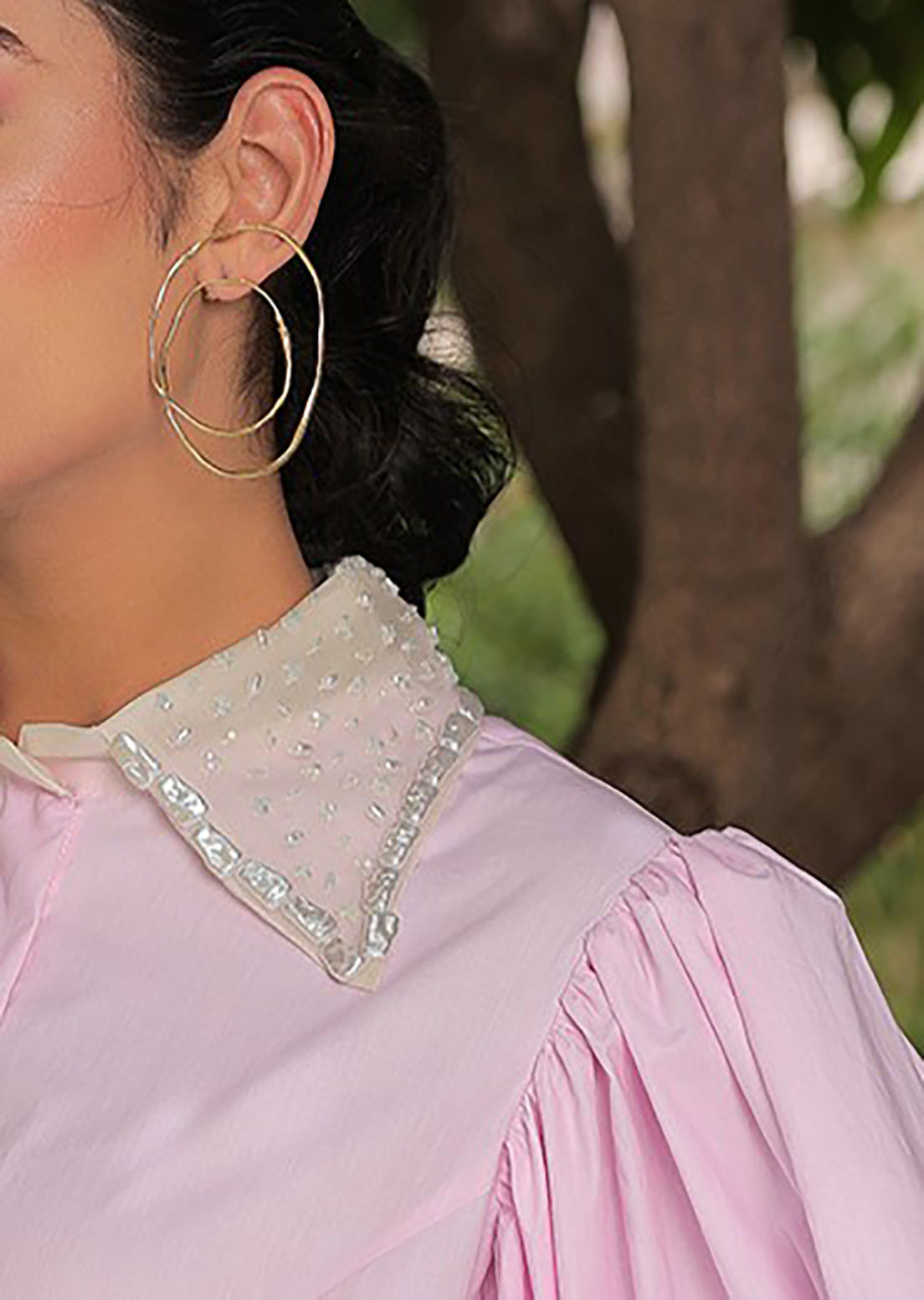 Emily's Pearl Pink Collar - Dress