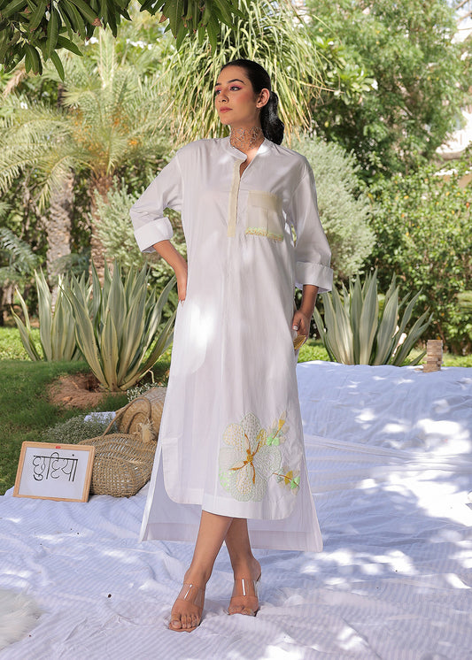 Peony Mint Frost - Shirt Dress