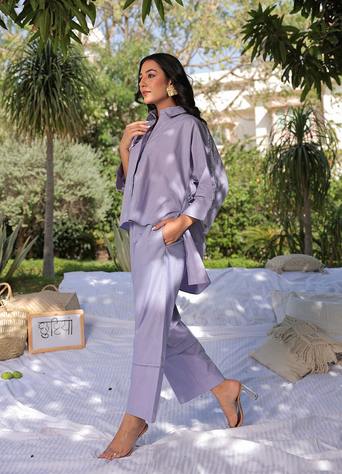 Heart Web Back Tassel - Co-ord Set