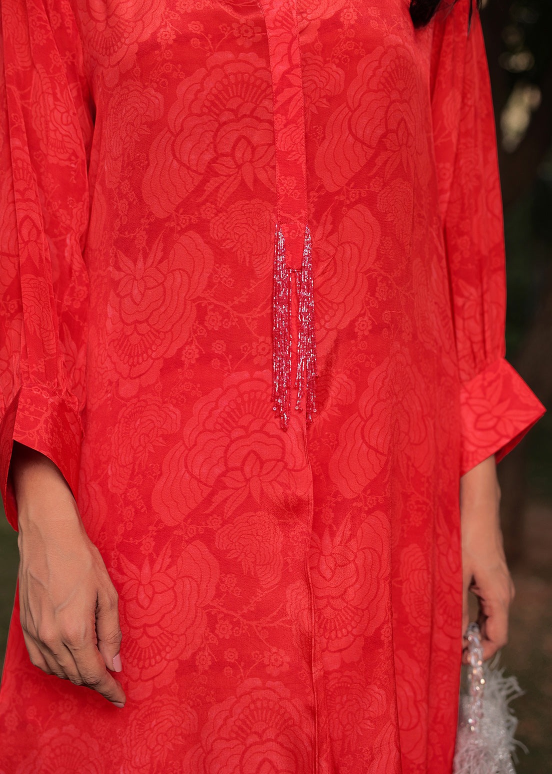 Scarlet Rose Fringe - Kurta Set