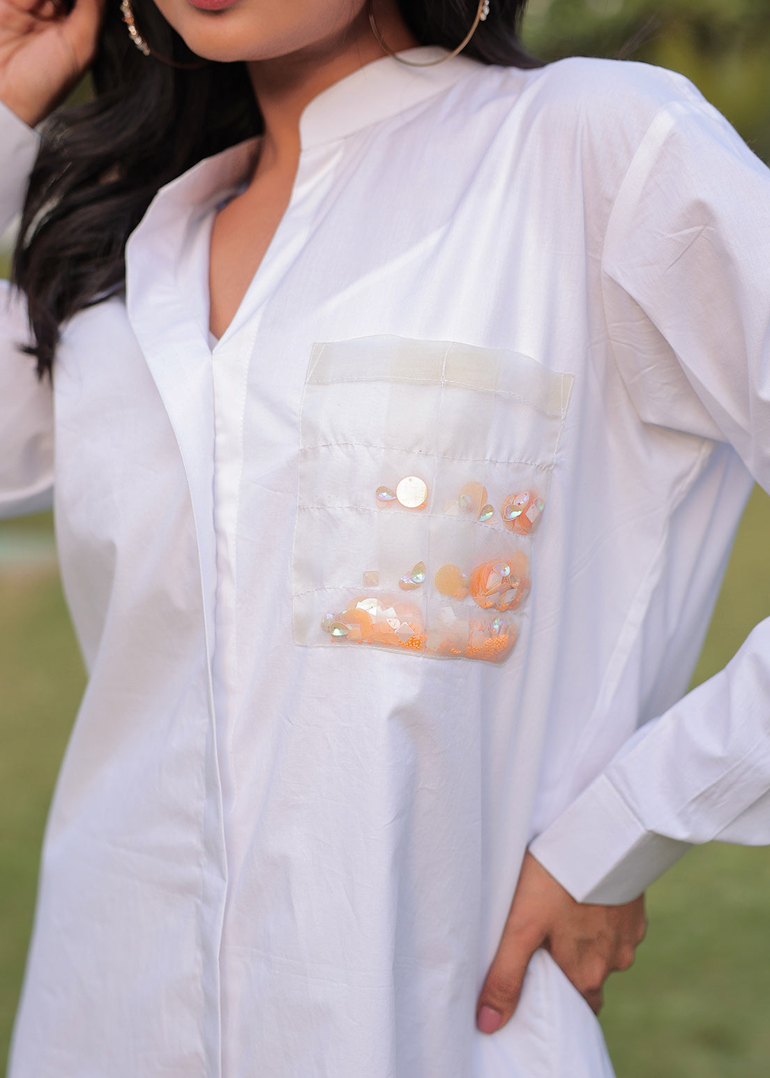 Jeweled Botanical Bloom - Shirt Set
