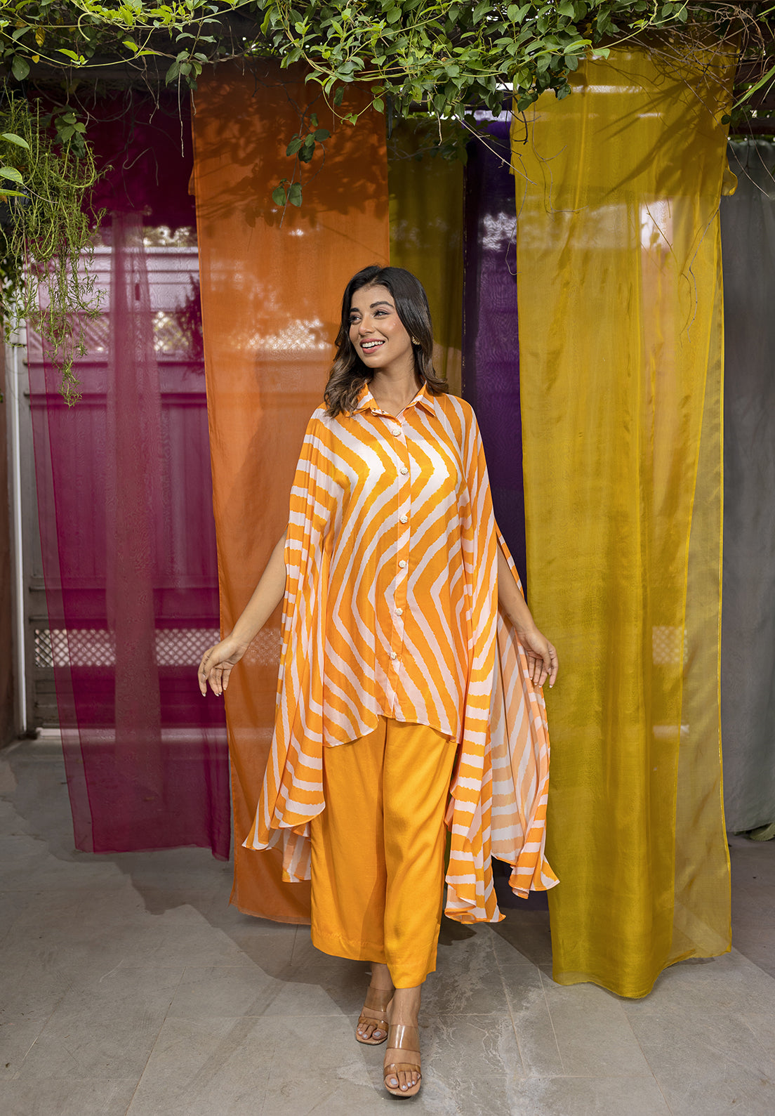 Wing Sleeves Boxy - Shirt Set