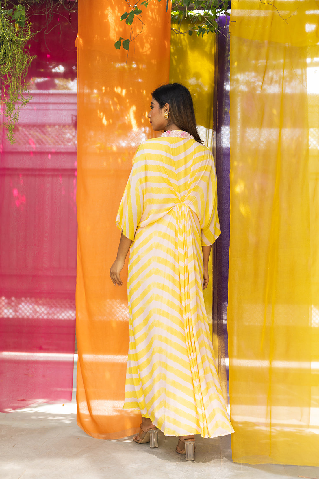 Pearl Fringe Waist Gather - Kaftan