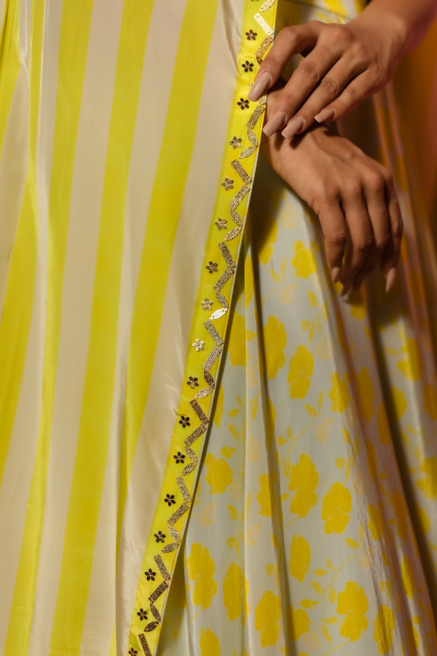 Citrus Bloom  Skirt Set