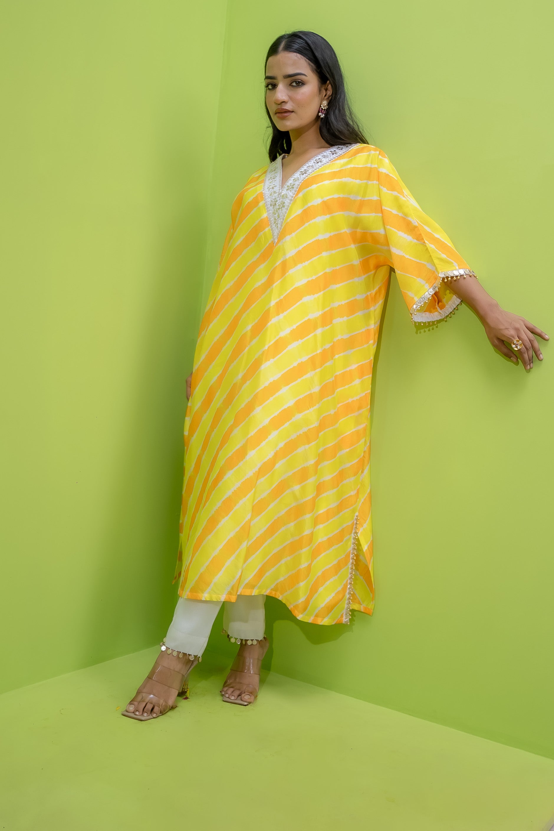 Sunehre Amber Leheriya - Kaftan With Pants