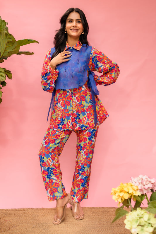 Pixel Bloom Shirt set