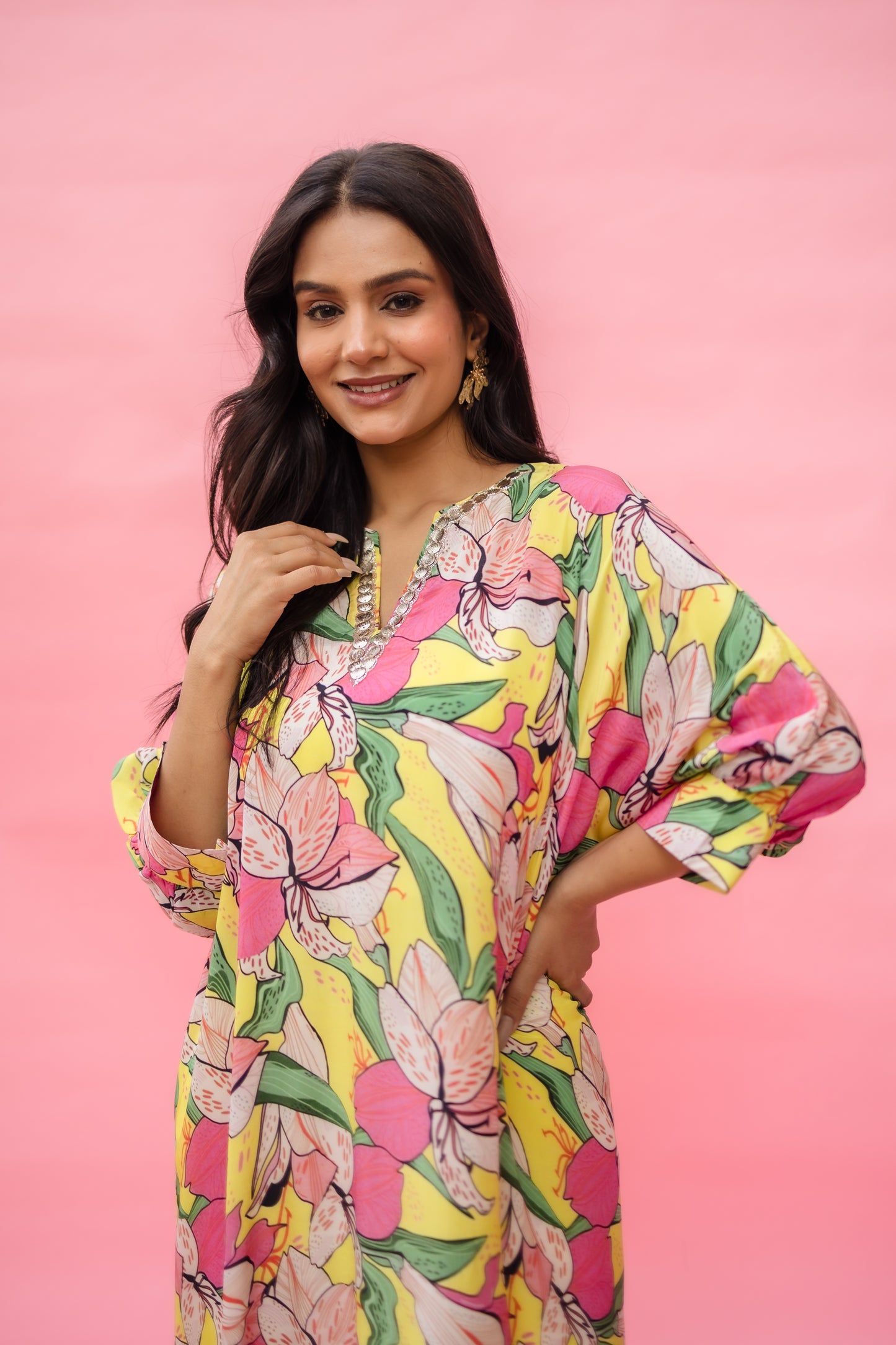 Flora Flash Boxy Kurta Set
