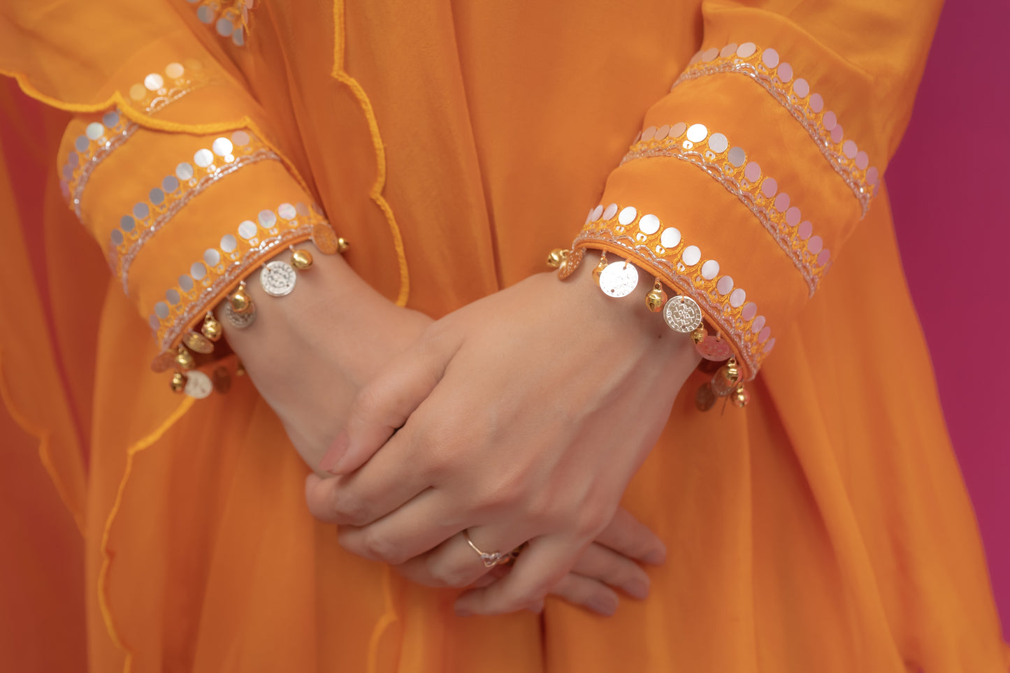Suneher Phulkari Kurti - Saharara Set
