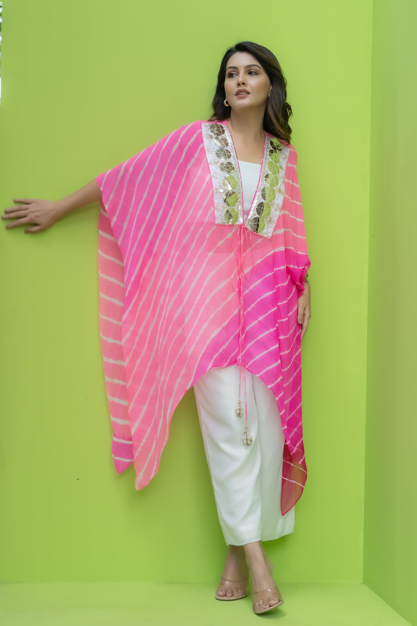 Golden Rang Bahaar Cape - Co-ord Set