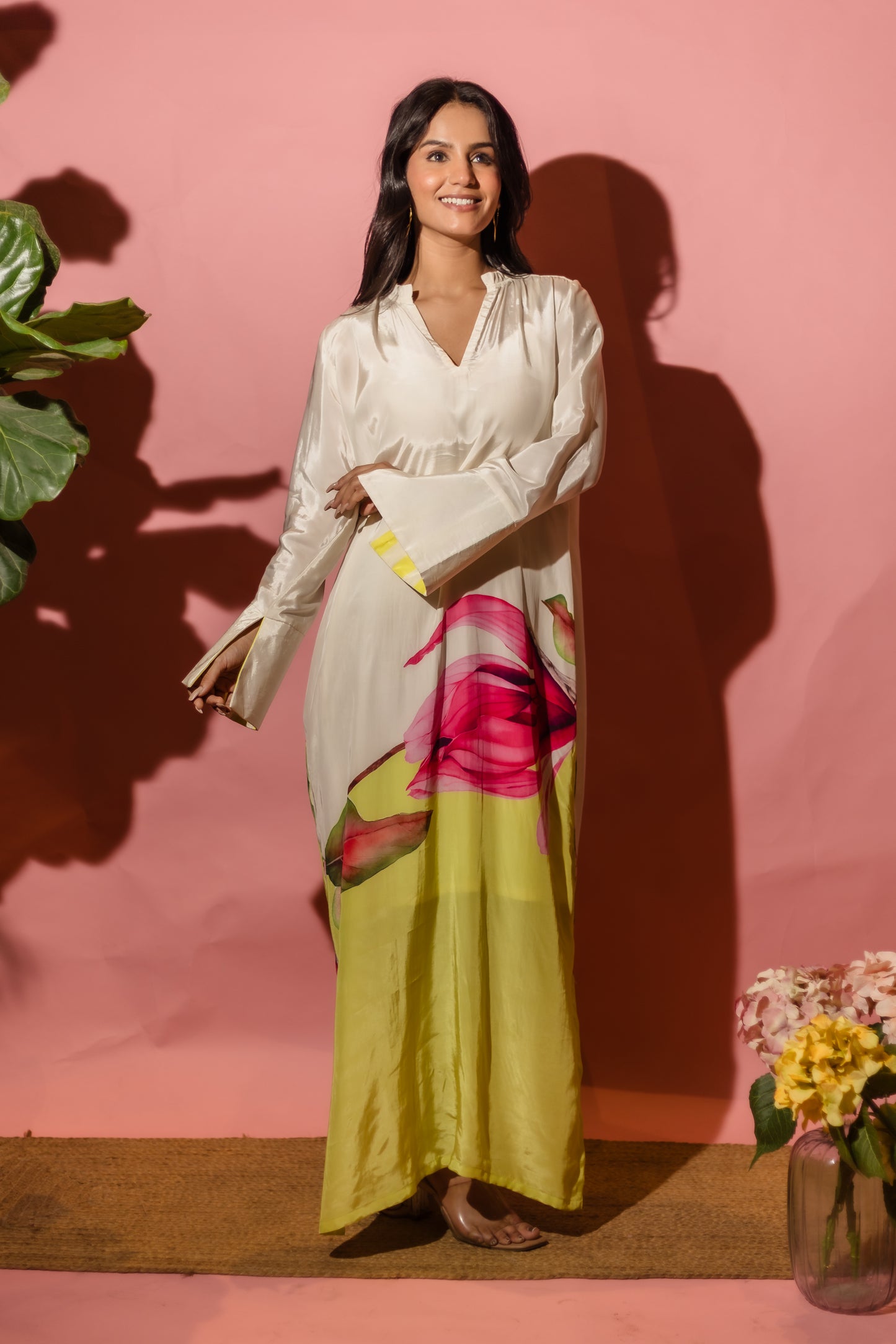 Mystic Mangolia Long Cuff Dress
