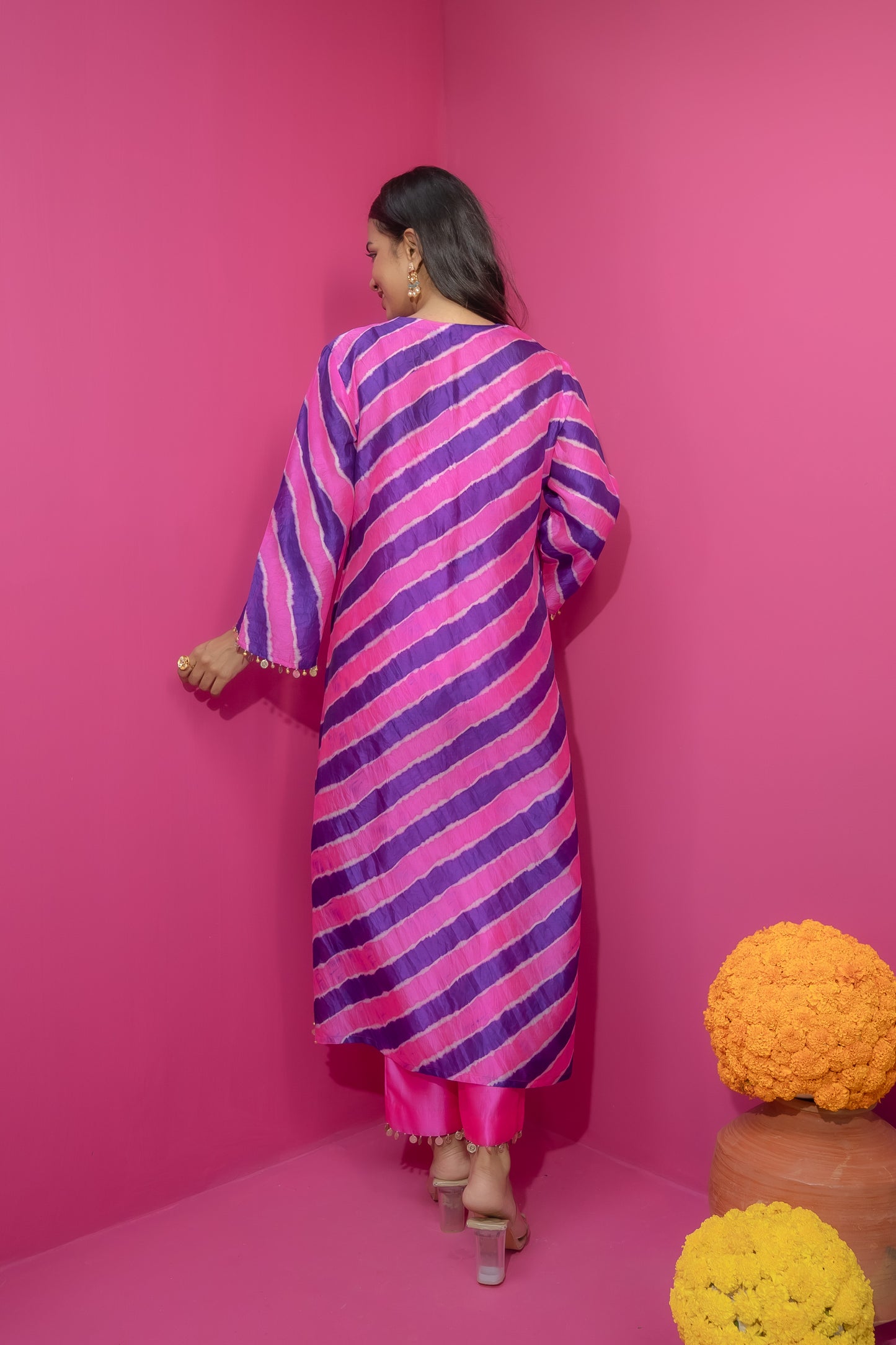 Sunehr Amber-Bahaar Jamuni Leheriya - Kurti w/d Pants