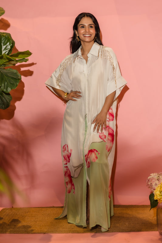 Tulip Trail Boxy Shirt Kaftan