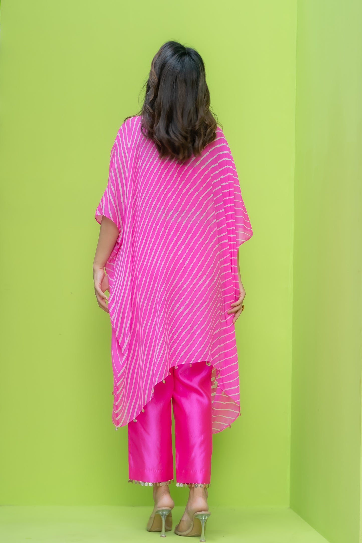 Golden Leher Gulabi - Kurta Set