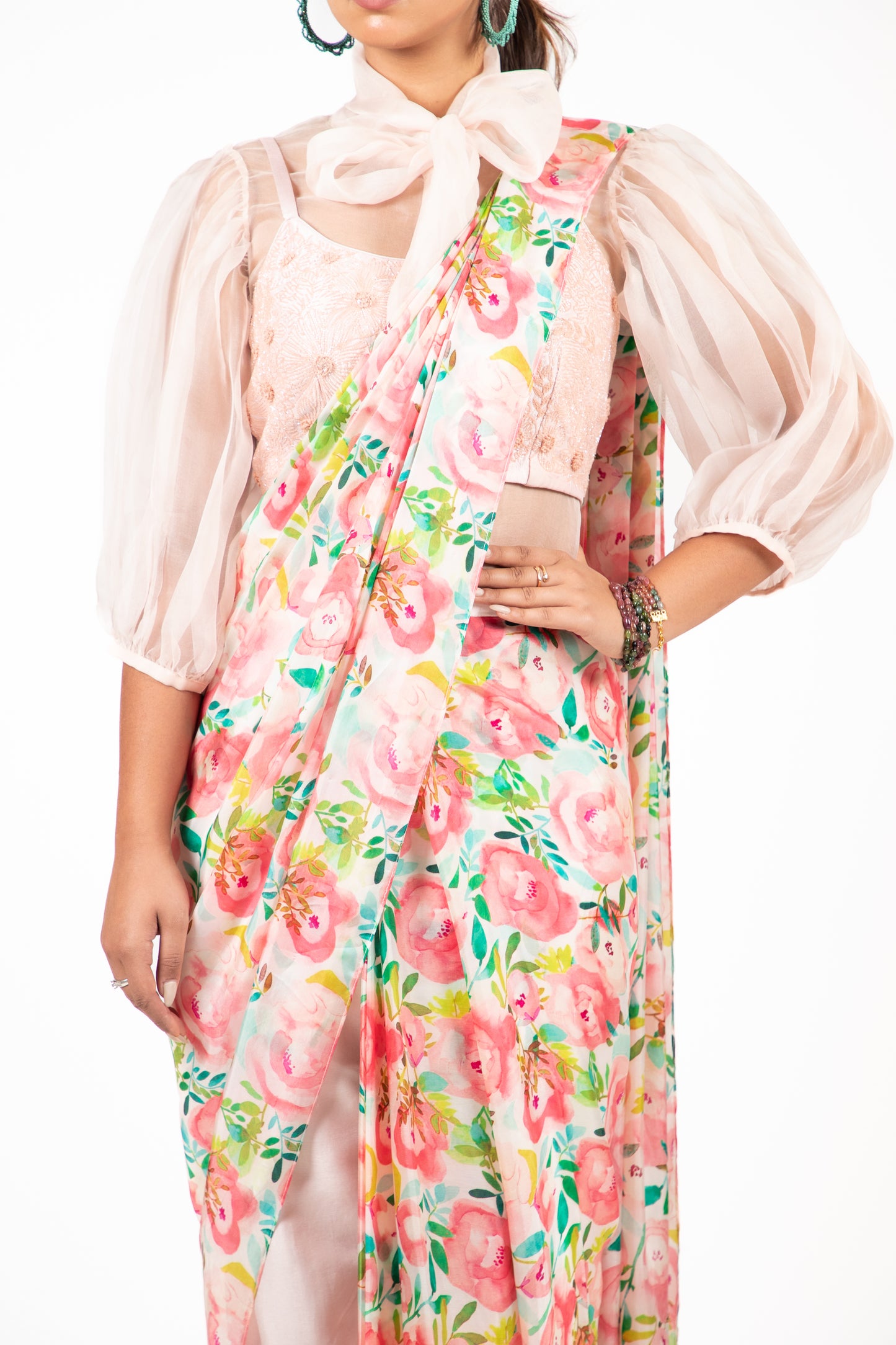 Blooming Blossom Stylised - Saree