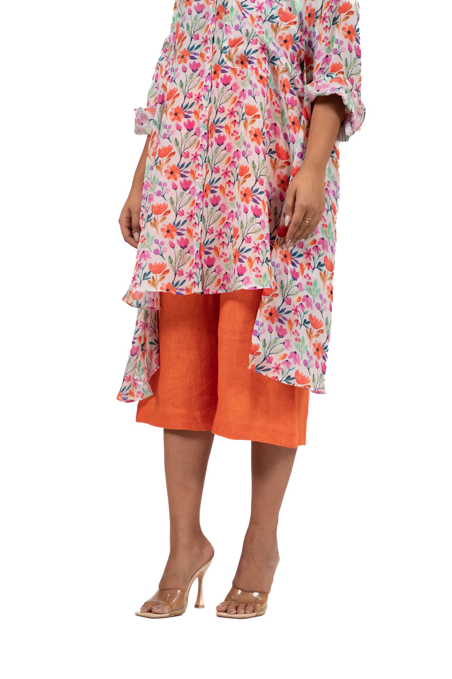 Crescent Curve Boxy - Flap Shirt Set