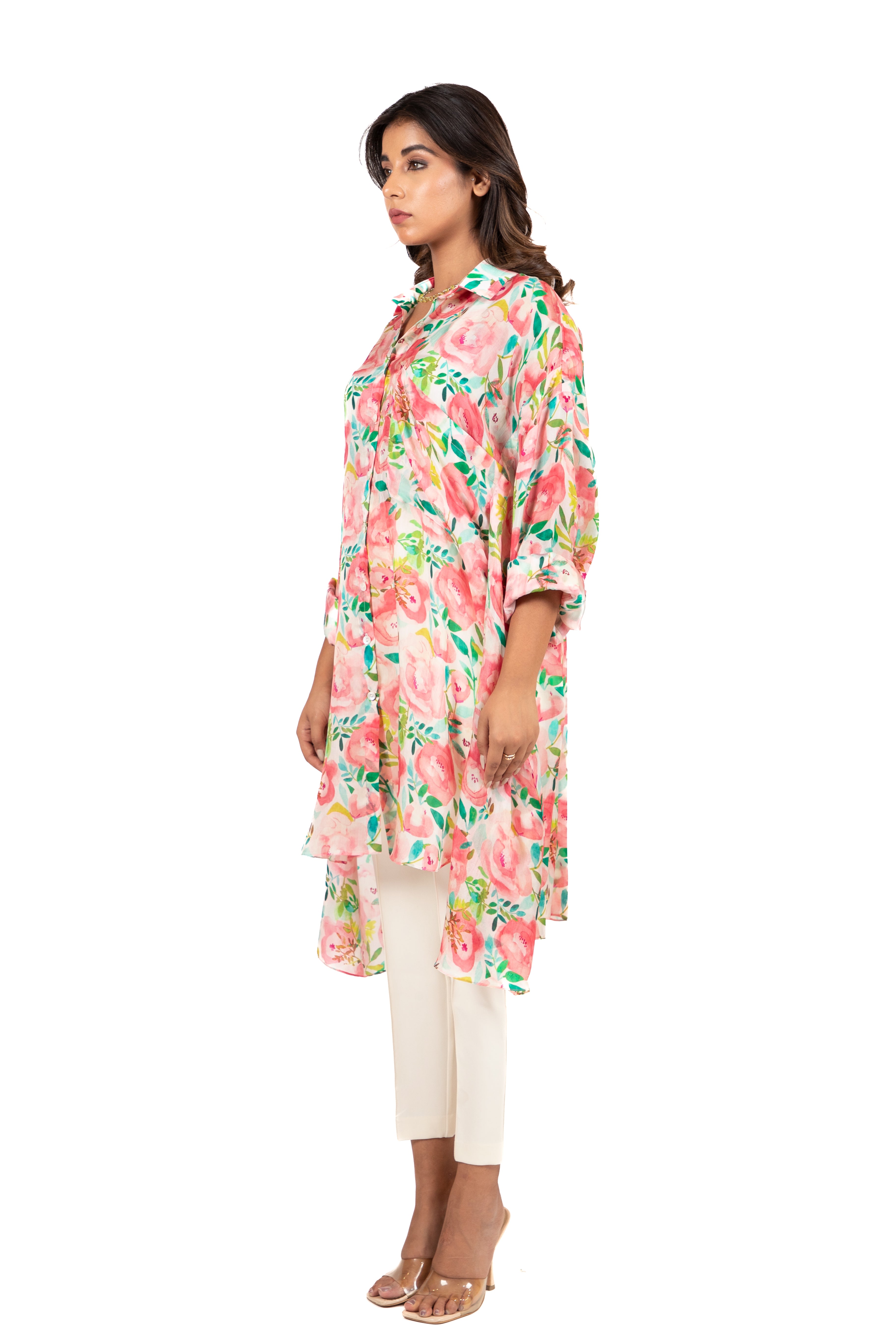 Blooming Blossom Boxy - Flap Shirt