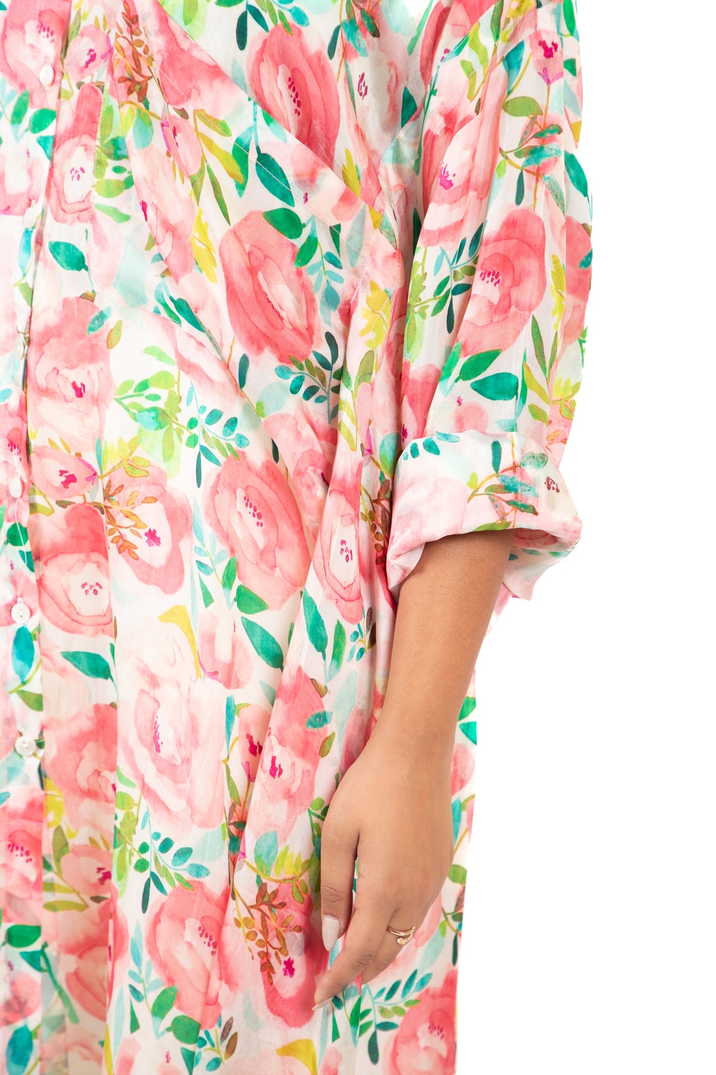 Blooming Blossom Boxy - Flap Shirt