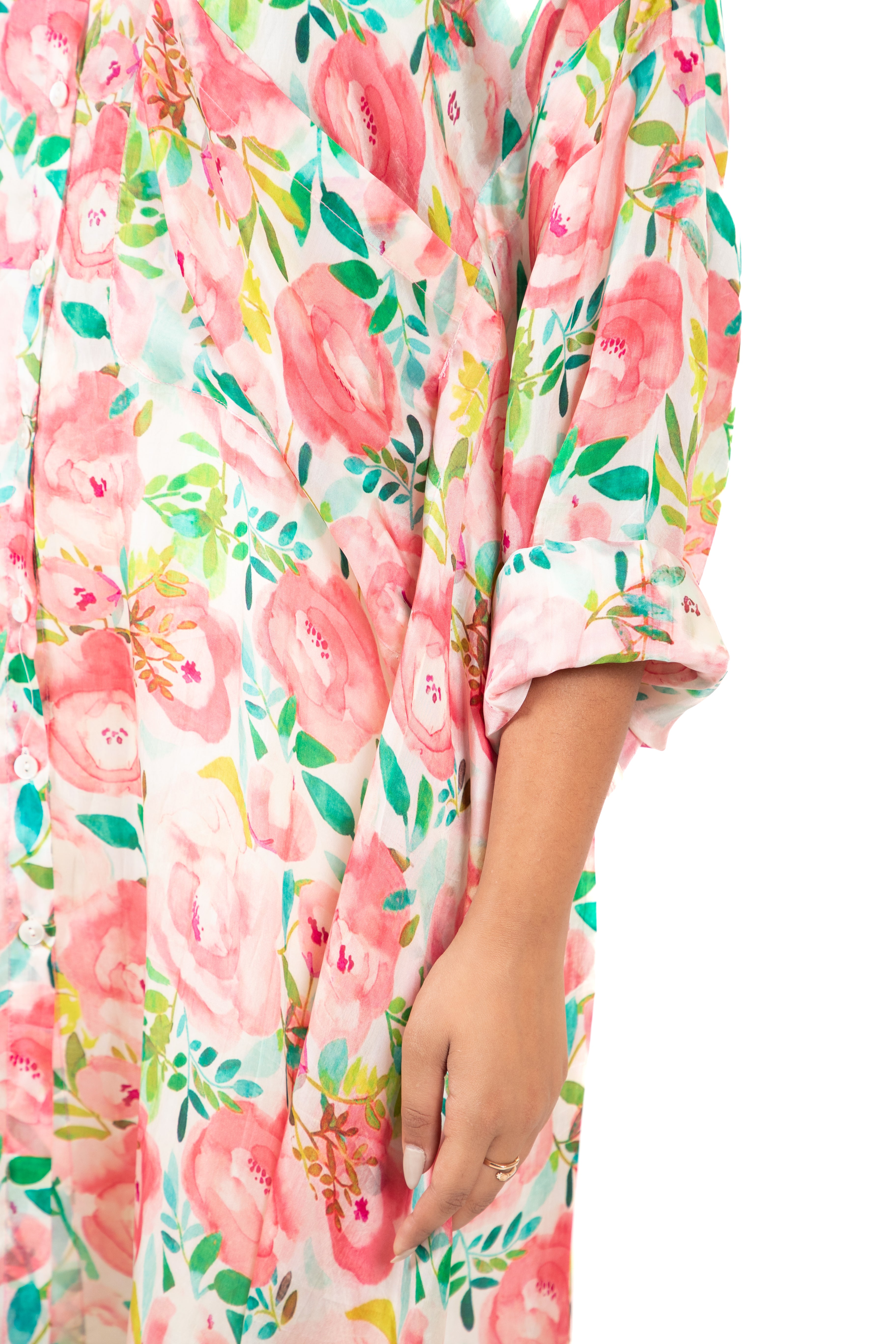 Blooming Blossom Boxy - Flap Shirt