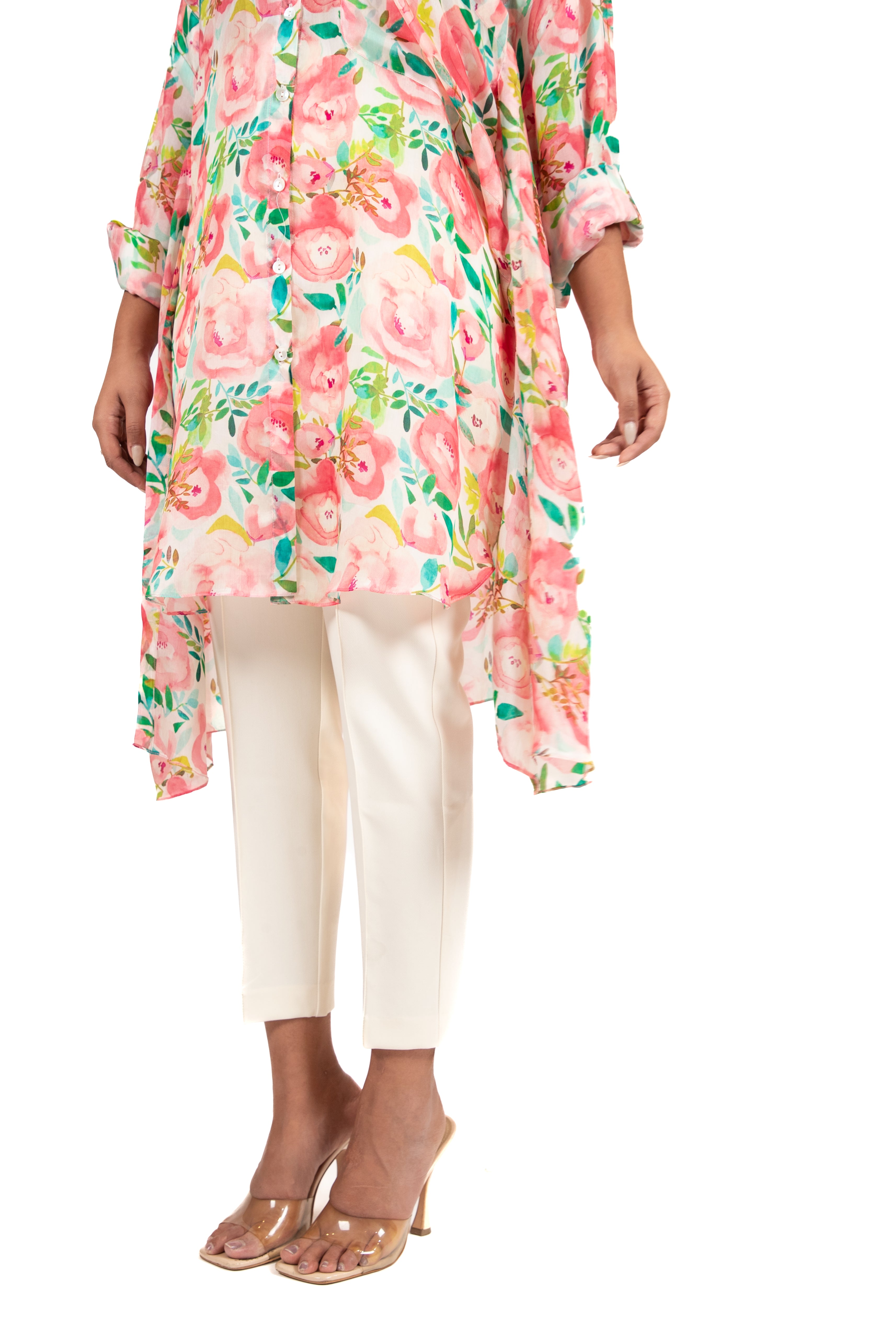 Blooming Blossom Boxy - Flap Shirt