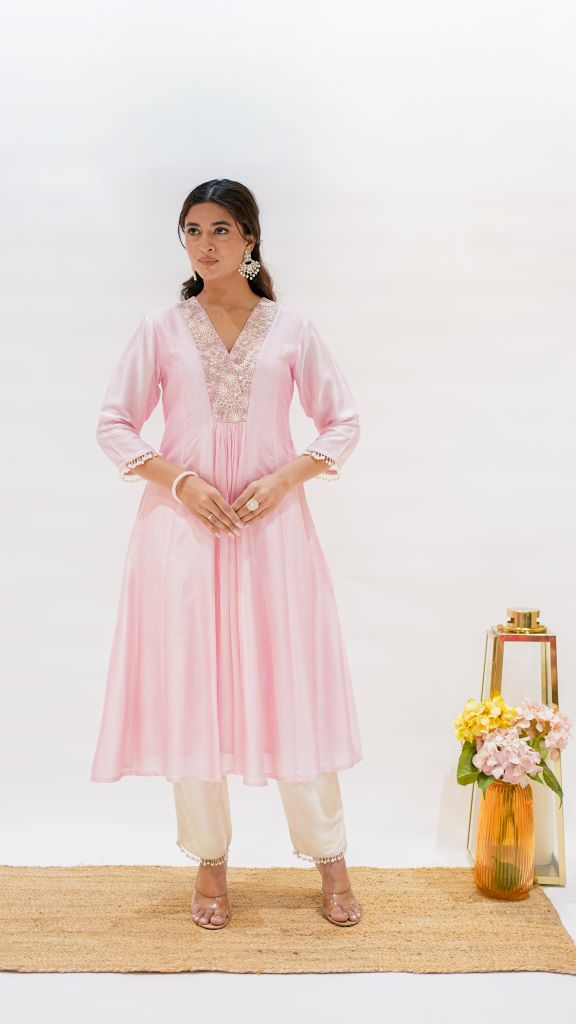 Honey Bell Pearl Front Geather Suit Set