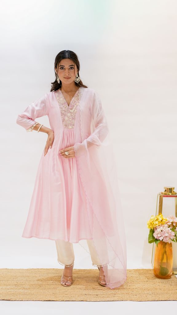 Honey Bell Pearl Front Geather Suit Set