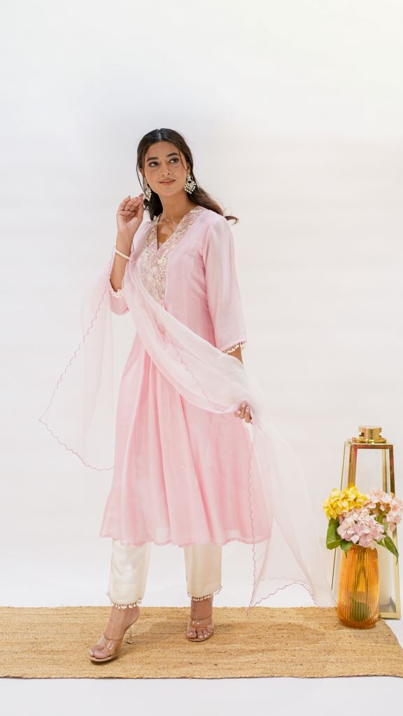 Honey Bell Pearl Front Geather Suit Set