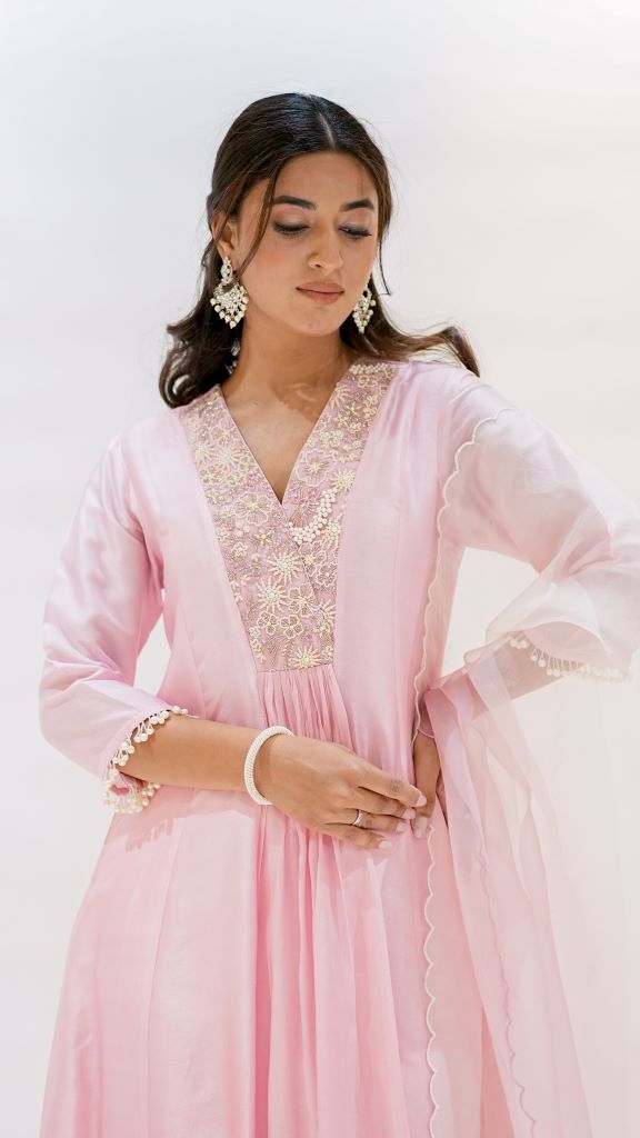 Honey Bell Pearl Front Geather Suit Set