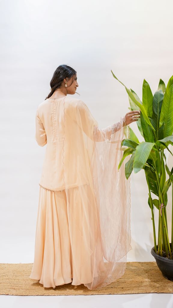 Triangle Short Kurta W|d Plazzo